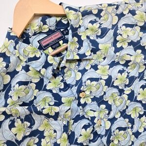 Vineyard Vines Shep & Ian XL X-Large Button Down Shirt Floral Swordfish‎ Print